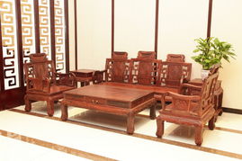 典雅客廳紅木家具精品展示與家用電器搭配藝術